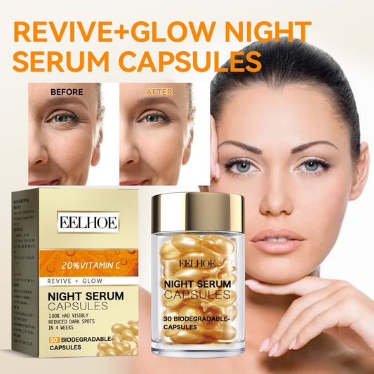 Banzch Night Serum Capsules ,Moisturizing And Pore Minimizing VC Capsules 50ml,Mothers Day Gifts