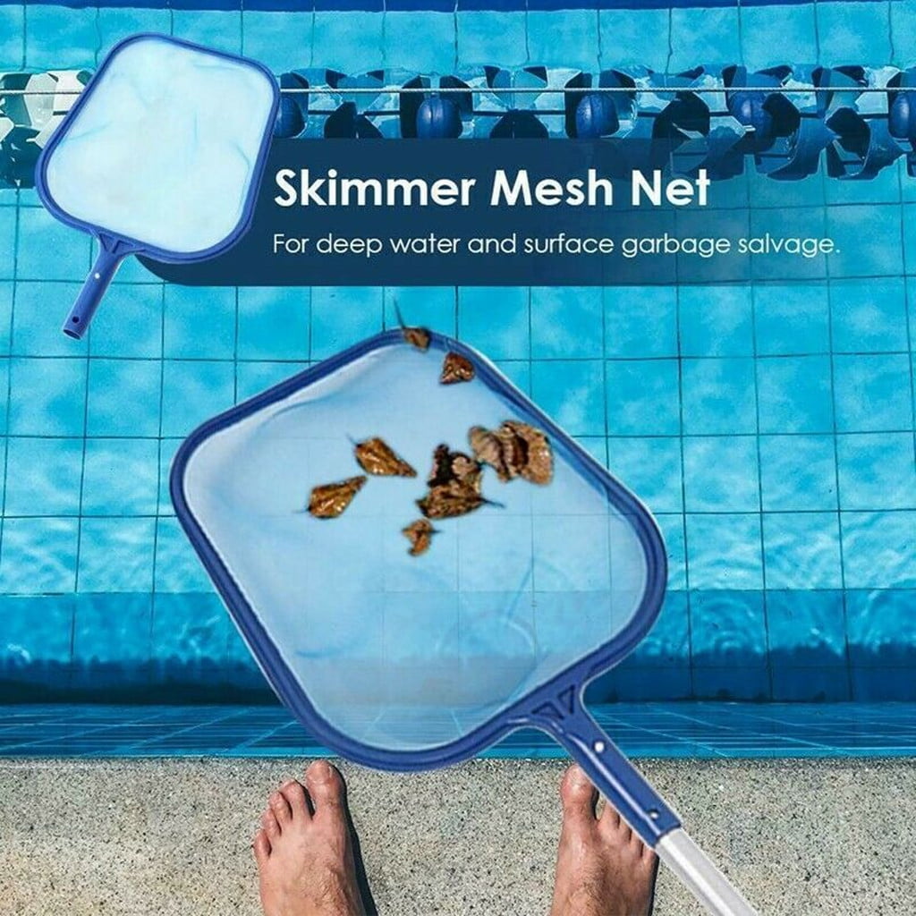 Banzch Swimming Pool Leaf Skimmer,Swimming Pool Leaf Skimmer Rake Net Hot Tub Spa Cleaning Leaves Mesh Too