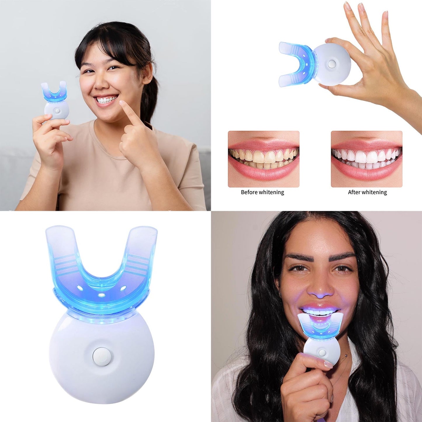 Banzch Teeth Whitening Kit Teeth Beautification Lamp Teeth Beautification Instrument LED Blue Light Teeth Beautification Lamp Cold Light Teeth Beautification Lamp,Mothers Day Gifts