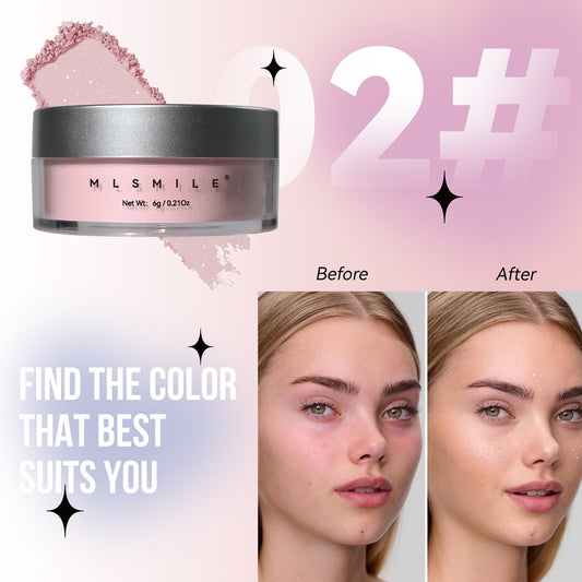 Banzch Translucent Setting Powder Setting Powder Oil Control Tone-up Face Powder Highlighter Makeup Finishing Long-Lasting Loose Powder,Mothers Day Gifts