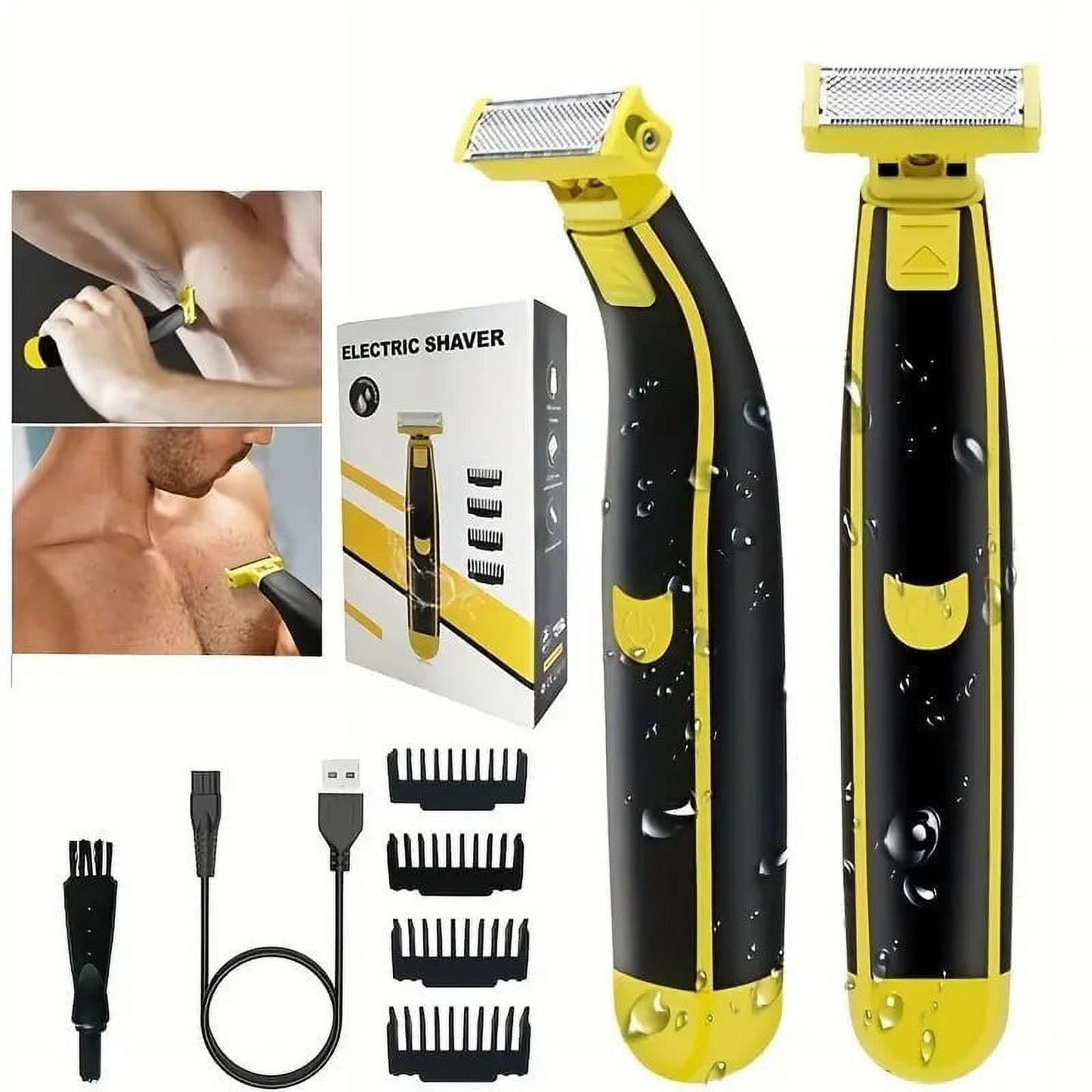 Banzch Wet And Dry Electric Shaver Whole Body Water Washed Beard Trimming Shaver,Gifts for Women