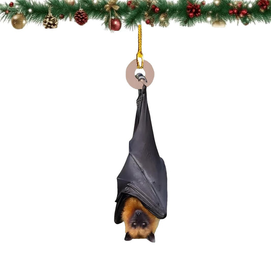 Bat Christmas Ornament,Realistic Hanging Bat Ornaments For Tree Decoration,Bat Tree Topper For Gothic Home D¨¦cor,Gothic Christmas Tree Hanging Ornament,Bats Decor For Xmas Trees & Holiday Party Decor