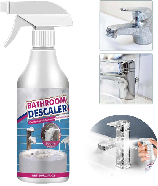 Bathroom Descaler Cleaner,2024 Powerful Stubborn Stains Cleaner All-Purpose Bathroom Descaler Foam Spray For Bathroom Toilet Bath Shower Glass Cleaner,Bathroom Descaler,1pcs