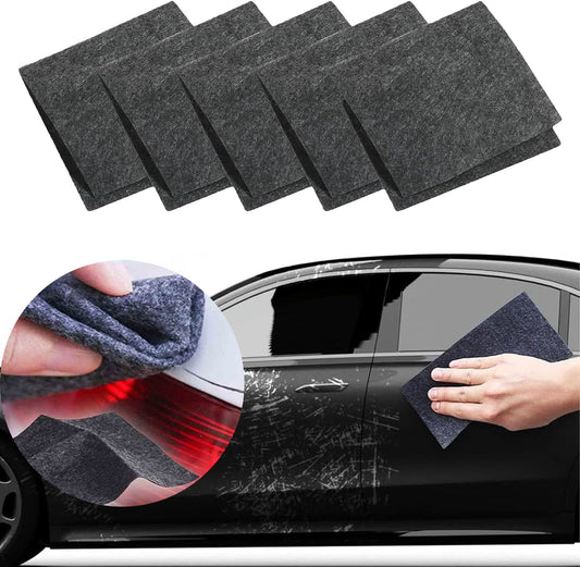 Breathe Green Nano Sparkle Cloth, Nano Removal Car Paint Scratch Repair Cloth, Nano Sparkle Cloth, Removes Scratches, Bird Droppings Stains for Vehicles Car Paint Deep Scratches Repair(4 * 4/5PCS)
