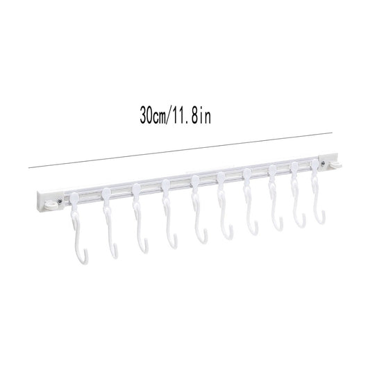 Buodes Back to School Supplies Graduation Day Gifts Multifunctional Slide Rail Hook Kitchen Storage Sliding Track Hook