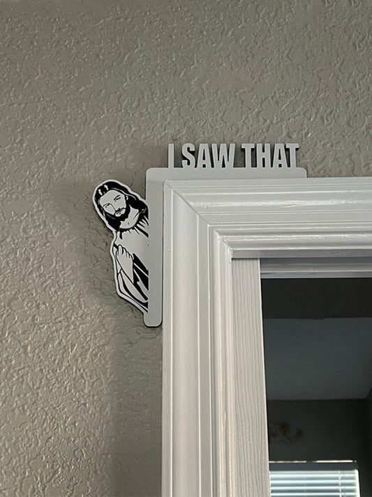 Buodes I Saw That Door Sitter Wood Frame, 0.39"