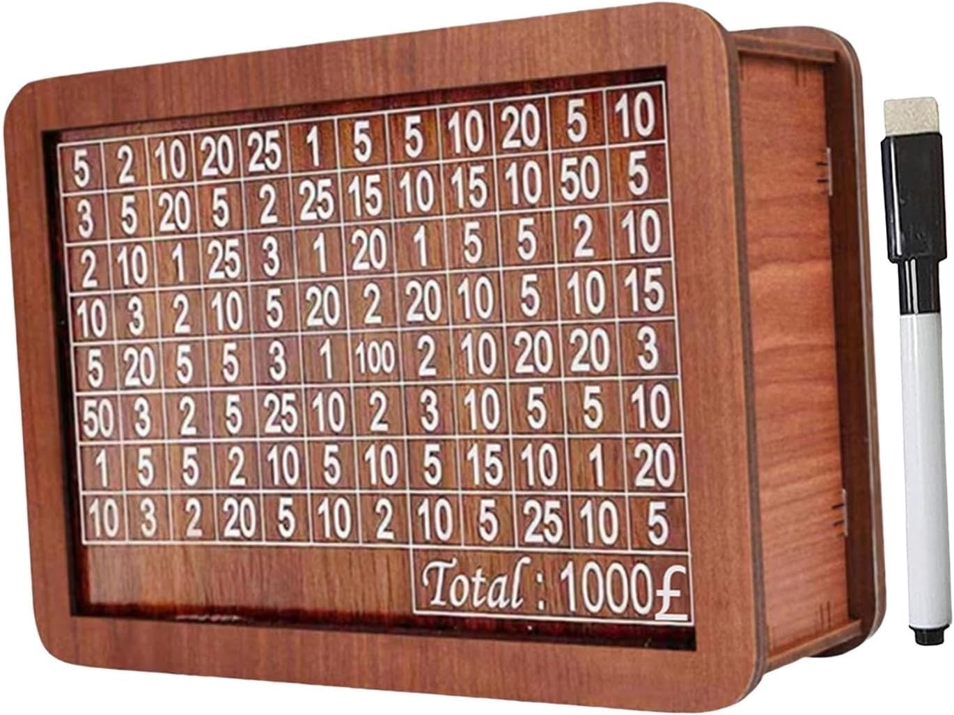 Buodes Money Box For Cash Gift Pull Birthday Wooden Money Box With Money And Numbers With Counter Crafts Portable Storage Case Money Saving Box For Adults Child