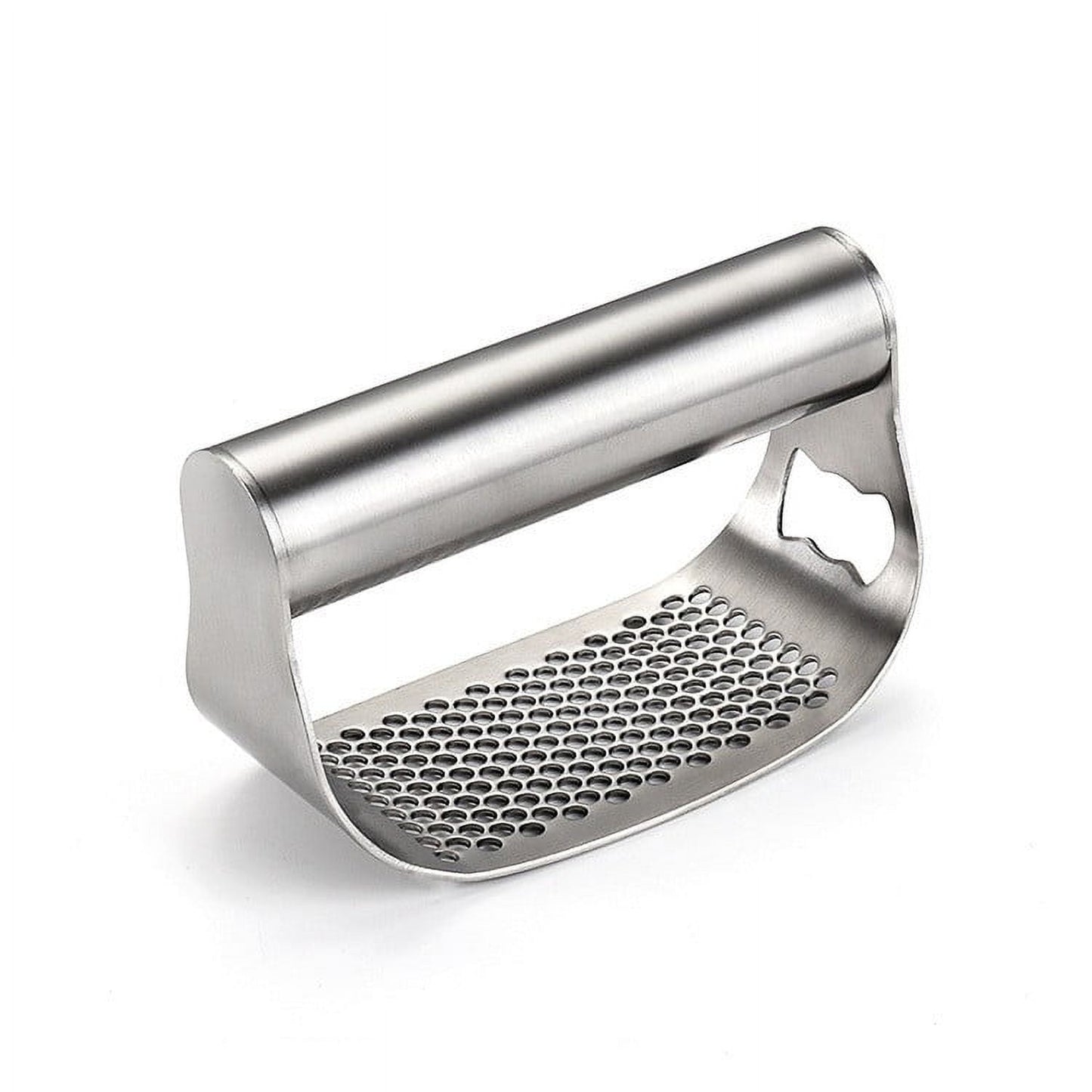 Buodes Summer Savings Clearance Stainless Steel Garlic Presser 2024 New Garlic Press Rocker Garlic Mincer Garlic Crusher With Peeler And Cleaning Brush