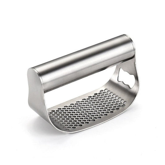 Buodes Summer Savings Clearance Stainless Steel Garlic Presser 2024 New Garlic Press Rocker Garlic Mincer Garlic Crusher With Peeler And Cleaning Brush