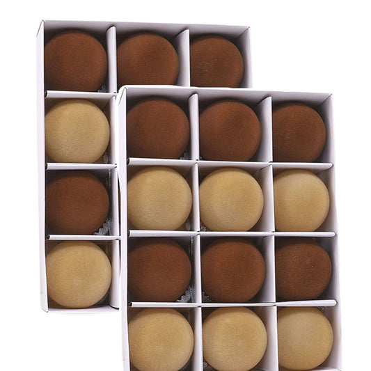 CELNNCOE 24Pcs Velvet Christmas Ornaments Balls,2.4 Inch Flocked Christmas Balls Ornaments Plastic Balls Decorative Hanging Ornaments,Brown Christmas Tree Decorations, for Holiday Party Home Decor