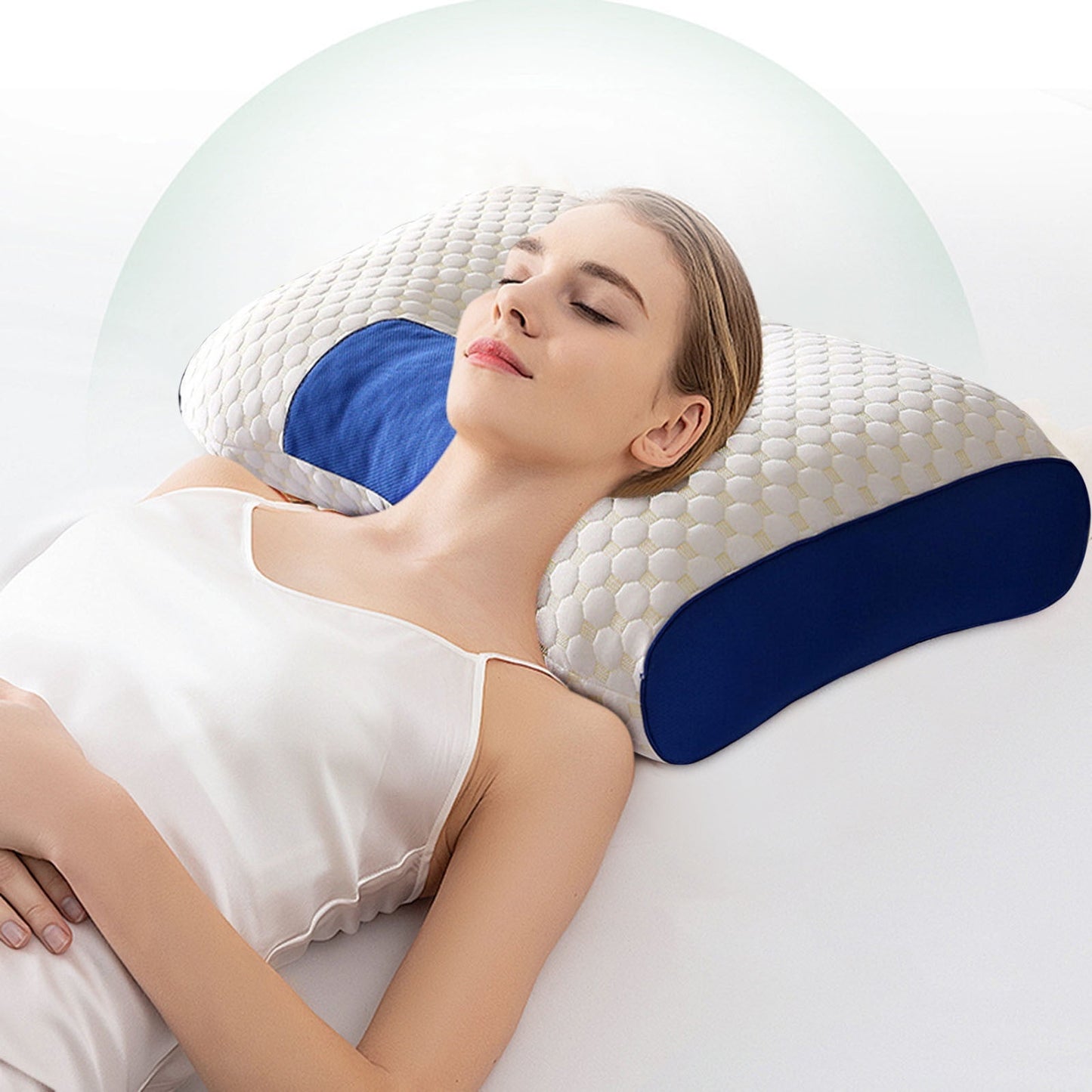 CELNNCOE Anti Snore Pillows for Sleeping-Ergonomic Neck Support Pillow for Neck and Shoulder Pain Relief with Soft and Non Collapsing Core Protects The Cervical Spine,Household Cervical Pillow