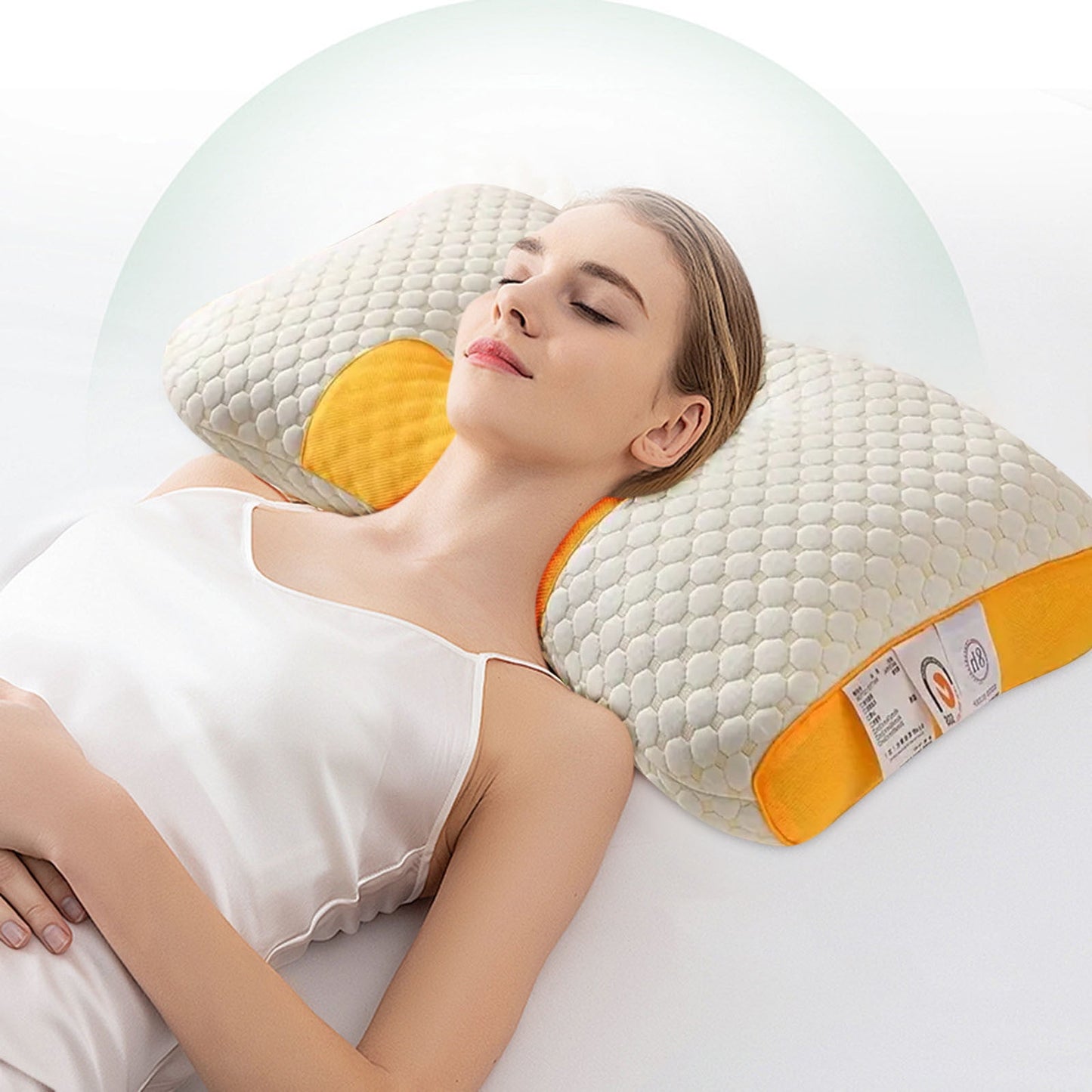 CELNNCOE Anti Snore Pillows for Sleeping-Ergonomic Neck Support Pillow for Neck and Shoulder Pain Relief with Soft and Non Collapsing Core Protects The Cervical Spine,Household Cervical Pillow