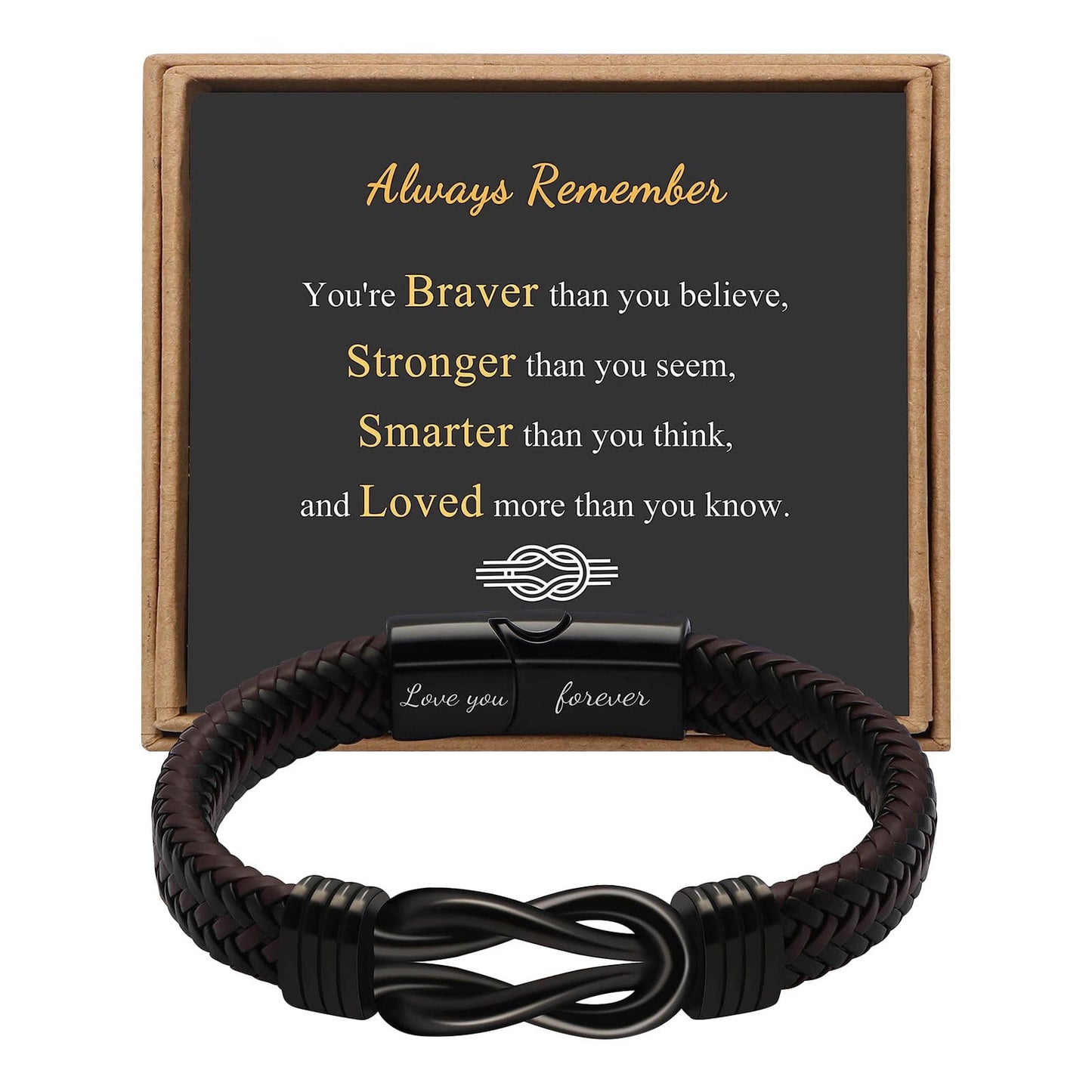 CELNNCOE Bracelets for Men,2023 New Stainless Steel Leather Bracelet Magnetic Black Stainless Steel Bracelet for Men,Valentines Day Gifts