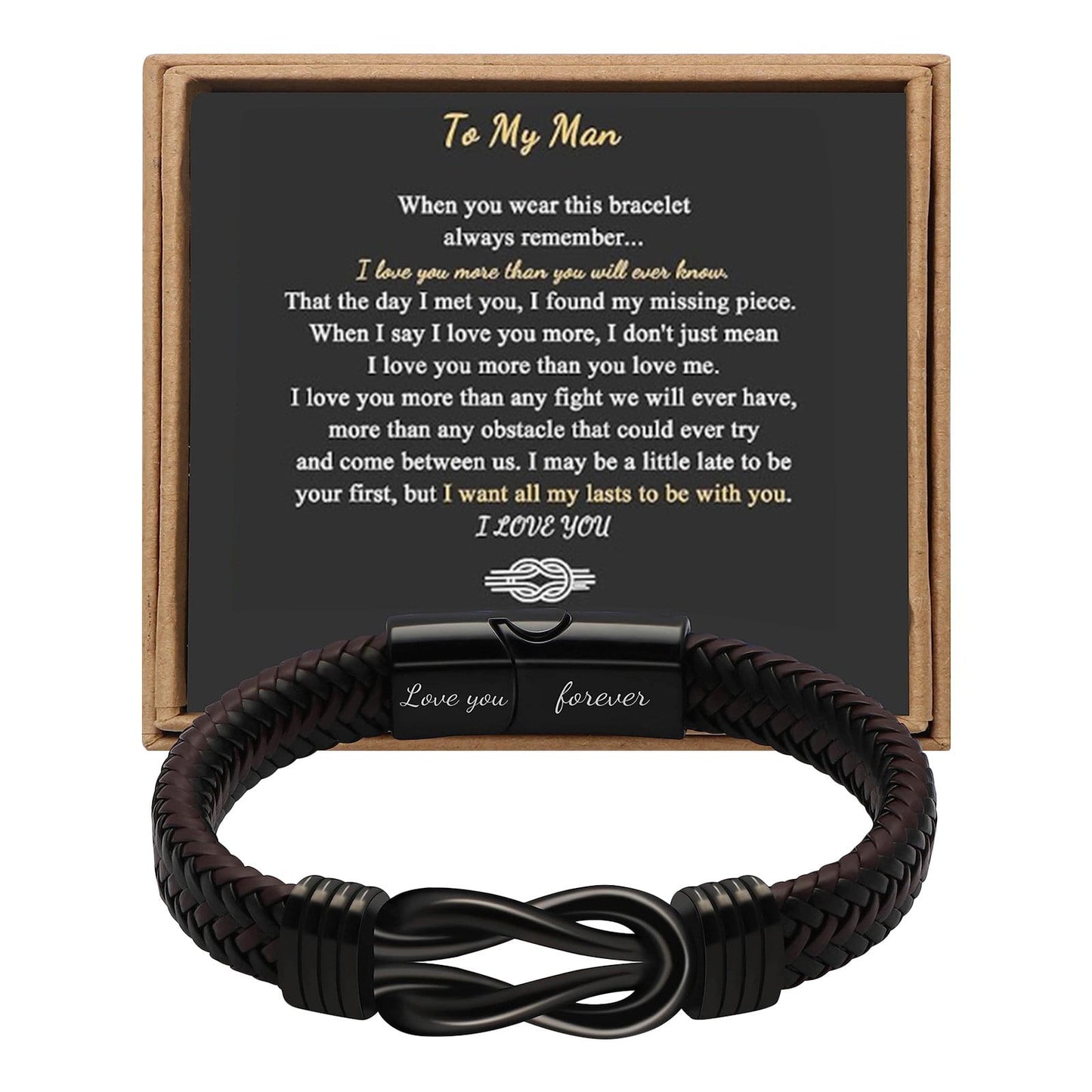 CELNNCOE Bracelets for Men,2023 New Stainless Steel Leather Bracelet Magnetic Black Stainless Steel Bracelet for Men,Valentines Day Gifts