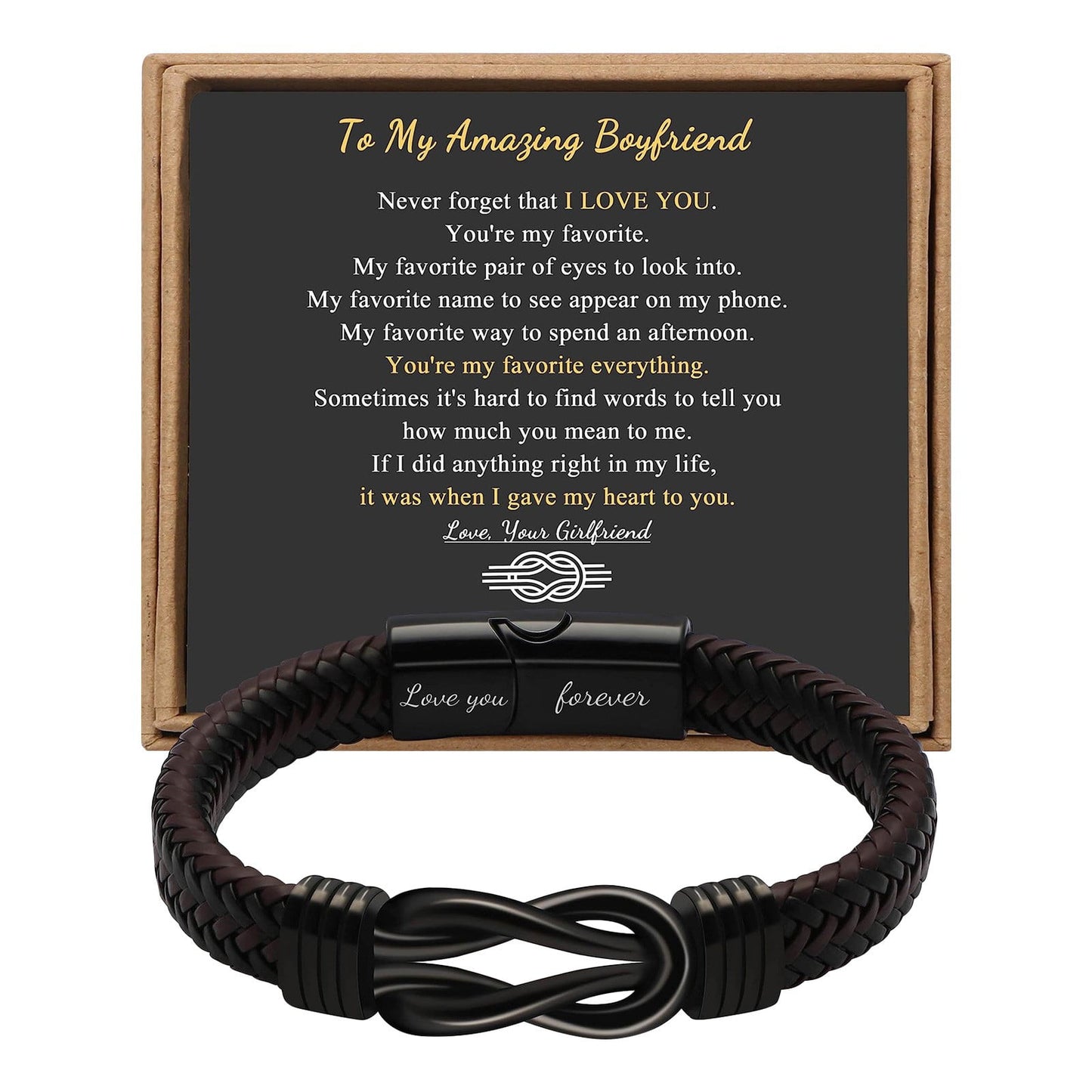 CELNNCOE Bracelets for Men,2023 New Stainless Steel Leather Bracelet Magnetic Black Stainless Steel Bracelet for Men,Valentines Day Gifts