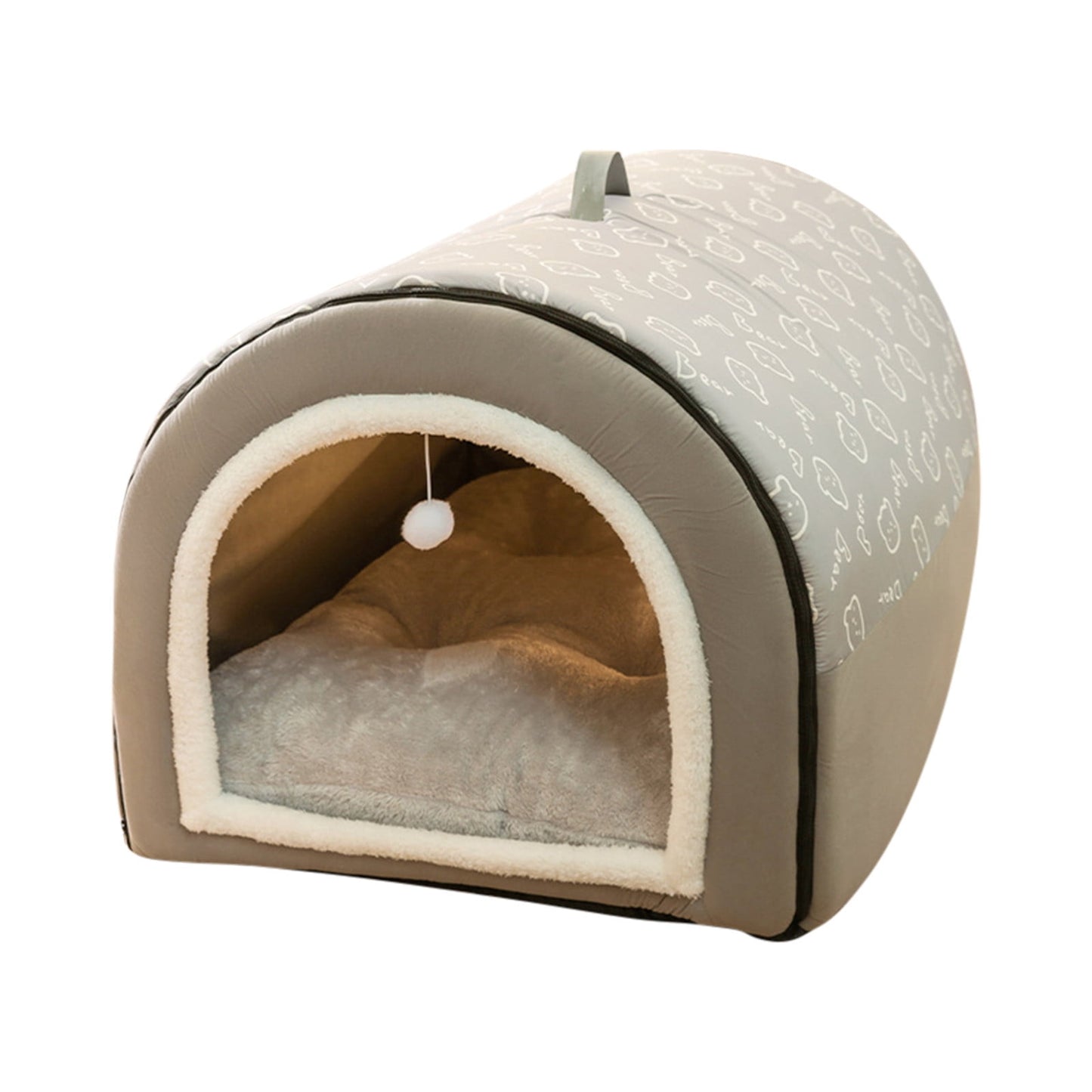 CELNNCOE Dog Bed House 2 Ways To Use Indoor Dog House For Cats And Small Dogs With Mat Removable And Washable Cover House And Non-Slip Bottom,Home Decor Living Room