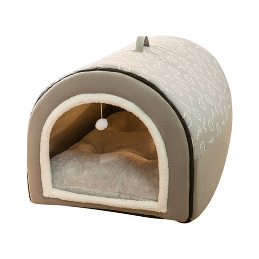 CELNNCOE Dog Bed House 2 Ways To Use Indoor Dog House For Cats And Small Dogs With Mat Removable And Washable Cover House And Non-Slip Bottom,Home Decor Living Room