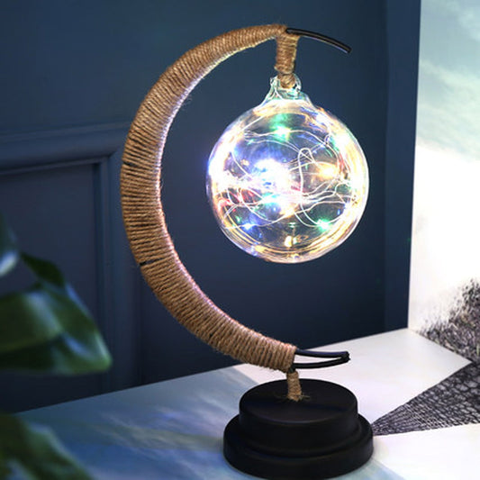 CELNNCOE Led Lights for Bedroom Lamp,LED Decorative Light Star Light Wrought Iron Night Light Star Moon Light Handmade Usb Wrought Iron Night Light Room Decor Led Decoration Light