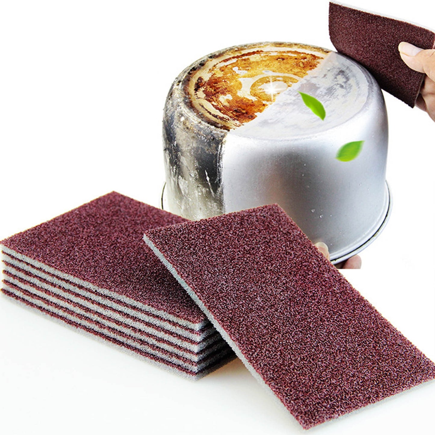 CELNNCOE Nano Carborundum Sponge,10PCS Carborundum Sponge Emery Sponges For Quickly Cleans Cleaning Sponge Kitchen Cleaning Tool 13.5*9*0.5CM