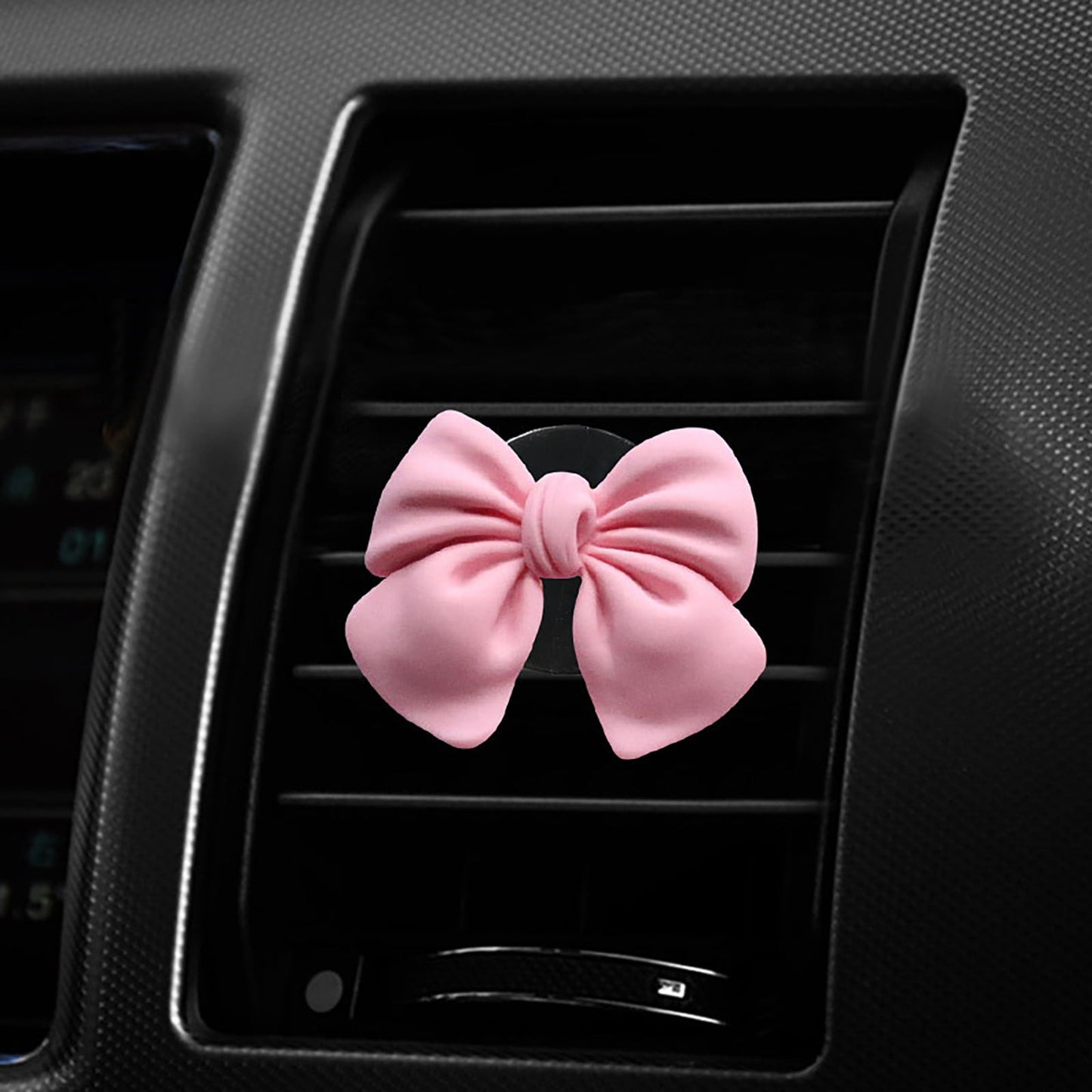 CELNNCOE Pink Bow Car Air Freshener Coquette Cute Girly Car Decor Accessories Interior Aesthetic Car Decorations Stuff for Women Girl,Pink Car Decor