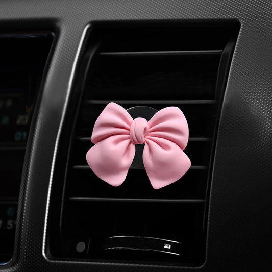 CELNNCOE Pink Bow Car Air Freshener Coquette Cute Girly Car Decor Accessories Interior Aesthetic Car Decorations Stuff for Women Girl,Pink Car Decor