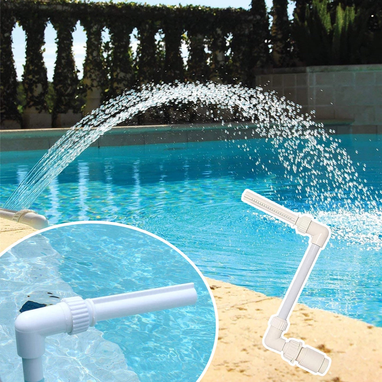 CELNNCOE Pools Falls Spray Pool Spring InGround & Above Ground Return Jets,Swimming Pool Supplies