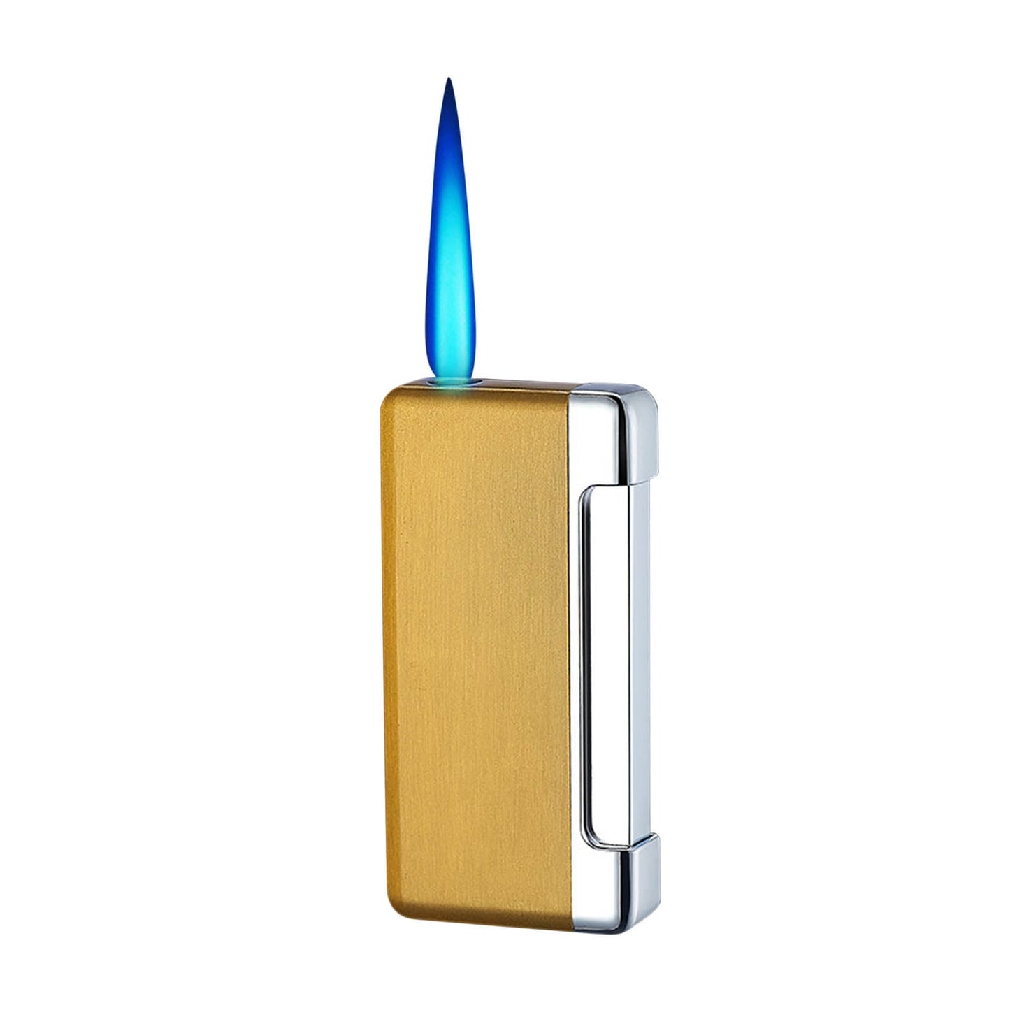 CELNNCOE Rechargeable Powerful Flashlights,Direct Blue Flame Windproof Lighter Metal Blue Flame Windproof Refillable Lighter Torch Lighter Butane Refillable Adjustable Lighter Suitable