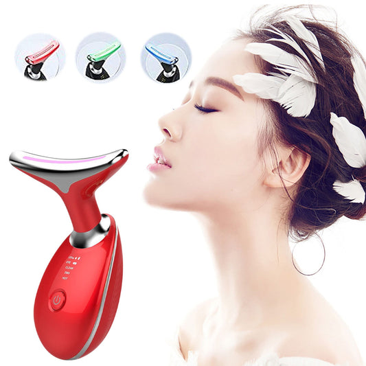 CELNNCOE Red Light Therapy For Face,Facial And Neck Massager,Facial Massager,Face Lift Device,Face Massager Electric Face Lifting for Skin Care Routine at Home