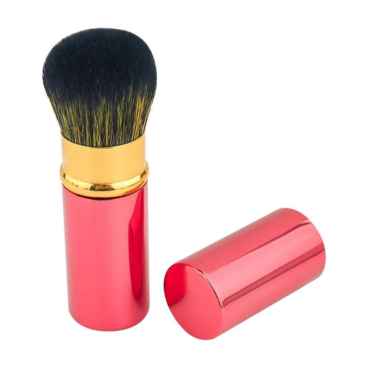 CELNNCOE Retractable Mini Makeup Brush With Cover Portable Fiber Highlight Blush Brush,Gifts for Her,A,3cm*3cm*10cm