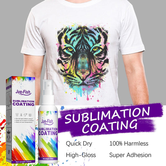 CELNNCOE Sublimation Coating Spray Is Suitable For Cotton Tshirts Including Polyester Mouse Pad Carton Canvas Easy Sublimation And Quickdrying 100ML,Home Decor,Multicolor,One Size