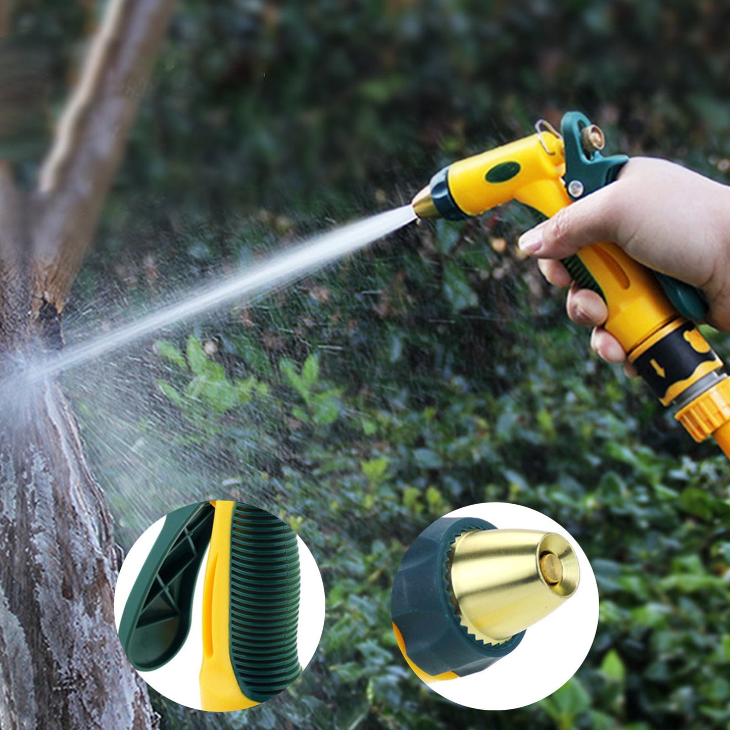 CELNNCOE Water Hose Nozzle,Garden Watering Artifact Household Tap Water High-pressure Car Wash Water Nozzle Washing The Floor ( Without Water Pipe )