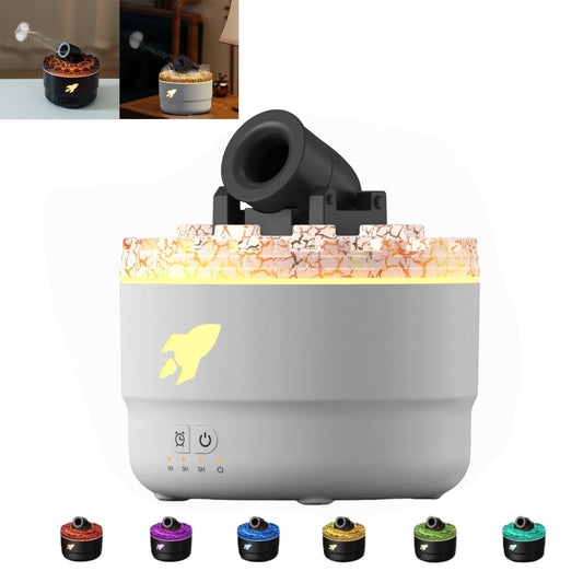 Cannon Humidifier,Cannon Blast Aroma Humidifier,Mini Cannon Humidifier,Modes Vapor Cannon Humidifier With 7 Colors Led Lights And Timer,Colorful Turret Humidifier, Small Home Desktop Humidifier