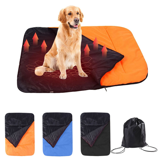 Cat Sleeping Bag,Heated Sleeping Bag,Cat Sleeping Bag For Indoor Cats,Cat Pouch,5V Heated Pet Sleeping Bag With 3-Temp Control, Portable Warm Bed, Usb-C Powered For Camping, Travel & Indoor Use