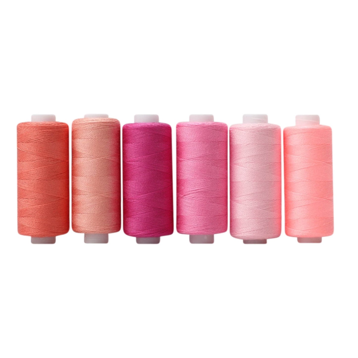 Cglfd Clearance Sewing Thread 36 Colors Sewing Industrial Machine and Hand Stitching Cotton Sewing Thread (6 Color/pack), Pink