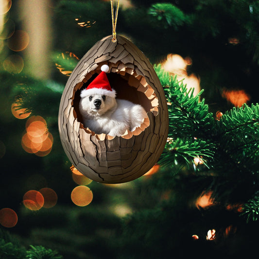 Christmas Hat Forest Animal Acorn Ornaments ¨C Cozy Forest Christmas Ornament,Woodland Friends Acorn Ornaments,2D Flat Acrylic Pine Cone Animal Decoration,Christmas Tree Decor,Car Mirror,Gifts