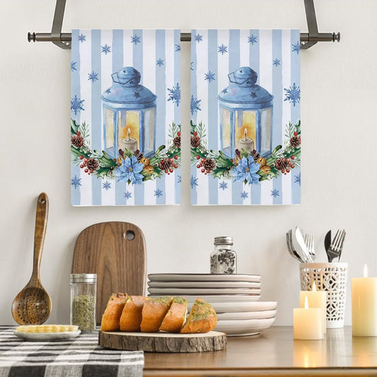 Christmas Kitchen Towels,Christmas Dish Towels,Merry Christmas Kitchen Towel - 23.6X15.8 Inch Festive Printed Tea Towels For Dish Drying, Cooking And Baking Decor