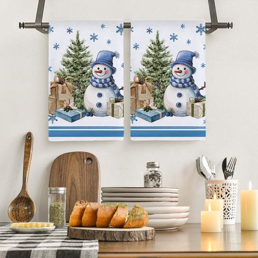 Christmas Kitchen Towels,Christmas Dish Towels,Merry Christmas Kitchen Towel - 23.6X15.8 Inch Festive Printed Tea Towels For Dish Drying, Cooking And Baking Decor