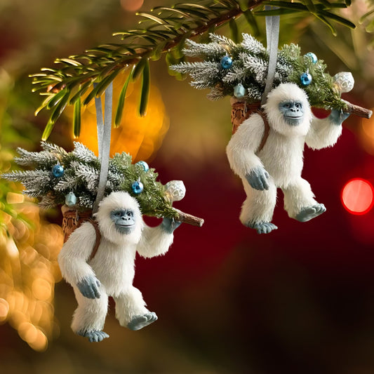 Christmas Ornament Ornament¨C Myth Meets Holiday Magic, Funny Sasquatch Holiday Decor For Christmas Tree, Unique Wildlife Wonders Collection Ornament Lovers And Collectors