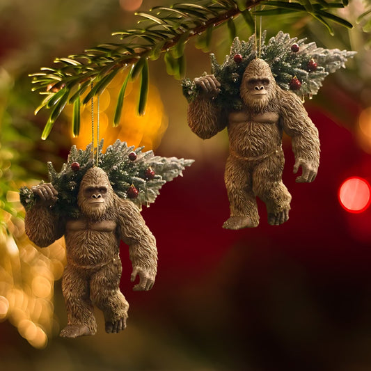 Christmas Ornament Ornament¨C Myth Meets Holiday Magic, Funny Sasquatch Holiday Decor For Christmas Tree, Unique Wildlife Wonders Collection Ornament Lovers And Collectors