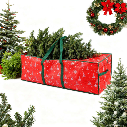 Christmas Wreaths For Front Door,Christmas Tree Bag,Christmas Tree Storage,Christmas Door Cover,Christmas Wreath Storage Bag,Christmas Tree Dustproofs Storage Bag Large Capacity Holiday Decoration