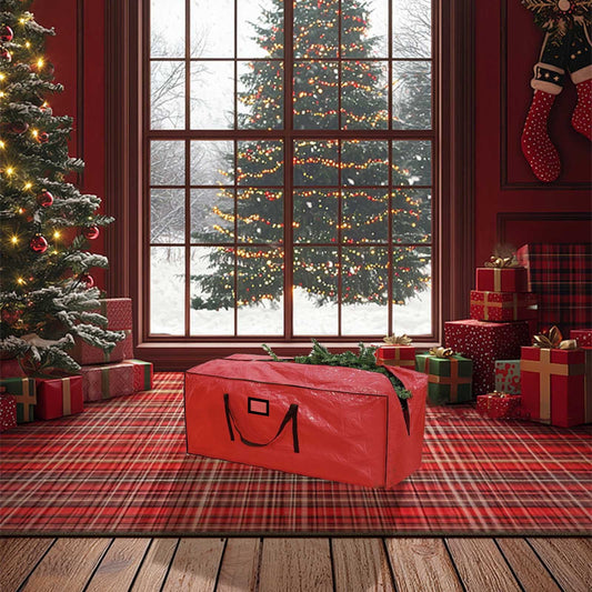 Christmas Wreaths For Front Door,Christmas Tree Bag,Christmas Tree Storage,Christmas Wreath Storage Bag,Christmas Tree Decorative Lights Zipper Bag Storage Bag Festival Wreath Storage Bag