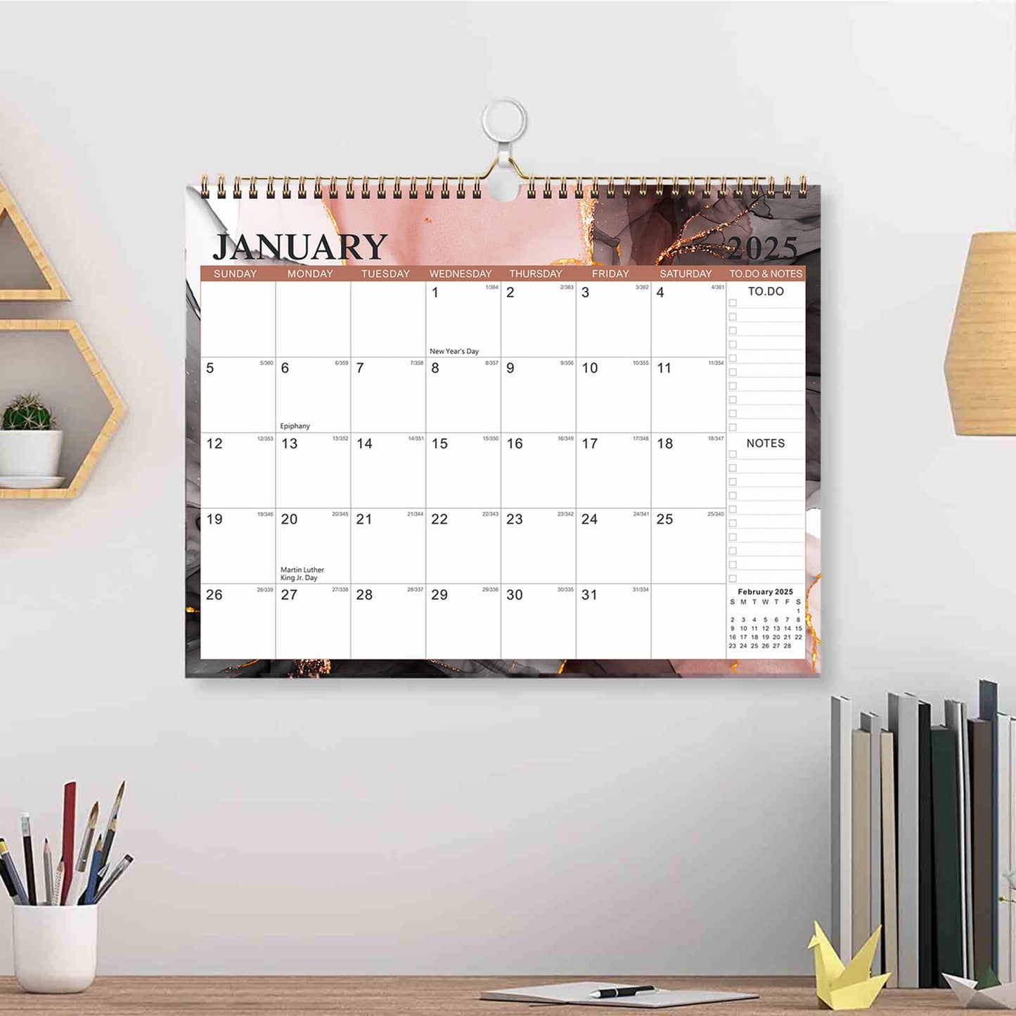 2025-2026 Calendar£¬Wall Calendar 2025-26 Runs from January 2025 to June 2026,18 Months Calendar with Thick Paper, with Multiple Holidays