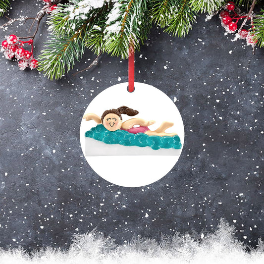 Christmas Ornaments 2025,PVC Art Personalized Swimming Christmas Pendant Christmas Holiday Decor,Multicolor