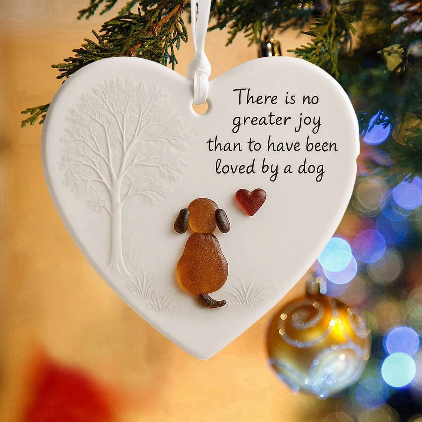Heart-Shaped Sea Glass Friendship Decor - Handmade Glass Wall Art with Inspirational Quotes, Unique Christmas Tree & Valentine¡¯s Day Ornaments for Home Garden Party Decor 2026,1PCS