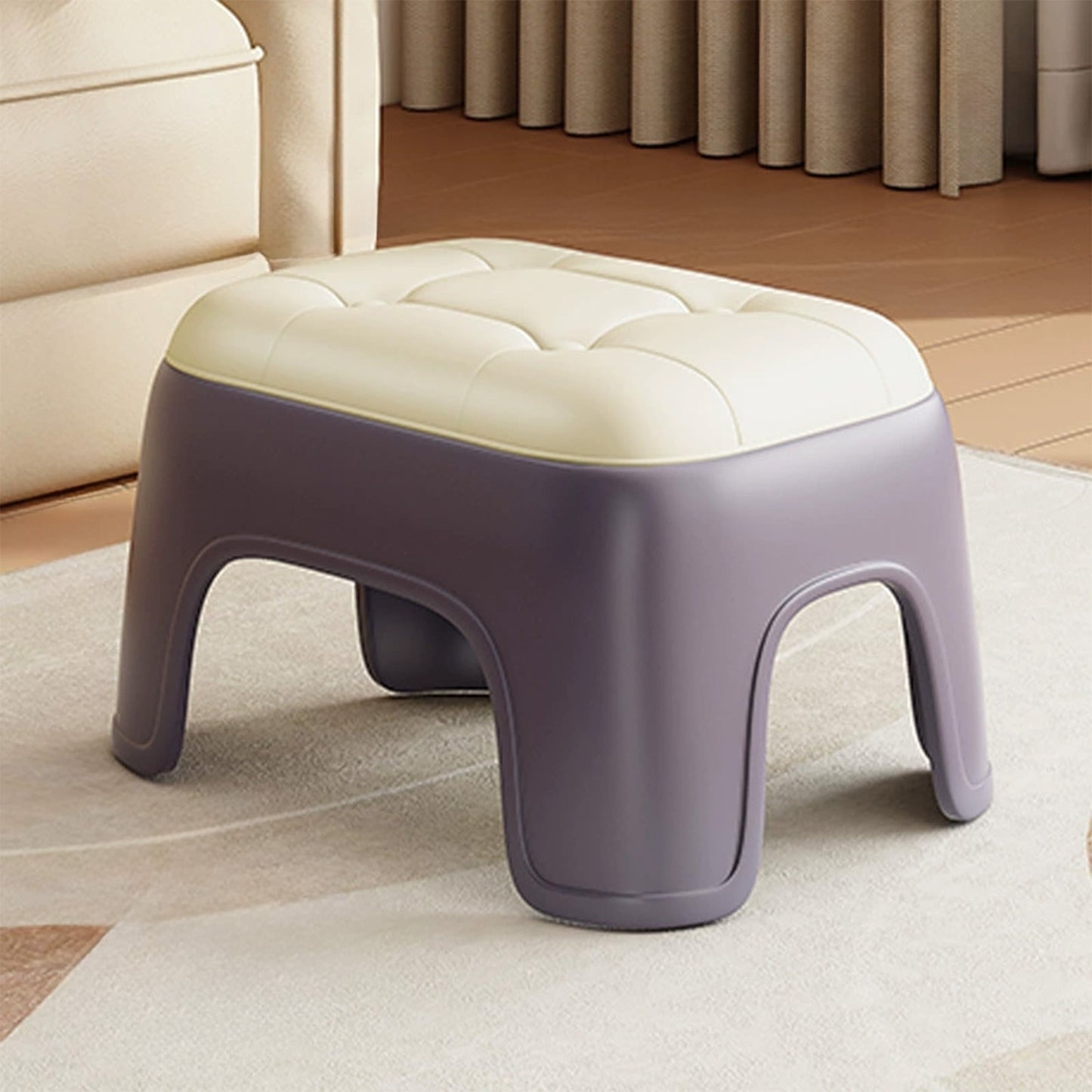 Clearance Home Plastic Small Stool Living Room Bathroom Stool Thickened Small Short Stool Stacking Small Stools
