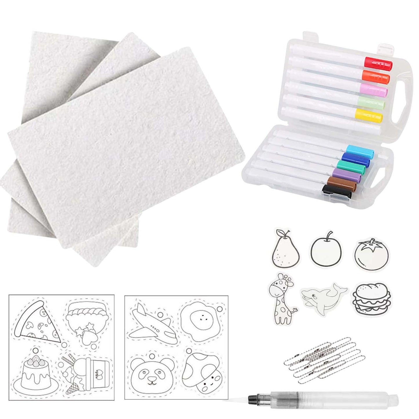 Magic Foam Texture Painting Kit,Magic Paint For Crafts, Magic Foam Kit Paint Drawing Canvas Sponge (10Pcs)