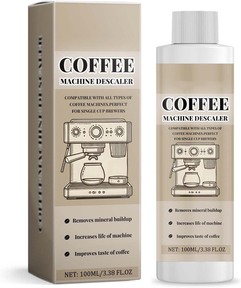 Coffee Machine Descaler, Descaling Solution Specially Formulated for Descaling & Cleaning Coffee Machines,Universal Cleaning Descaler For Most Coffee Makers & Espresso Machines,Christmas Gifts,1PCS