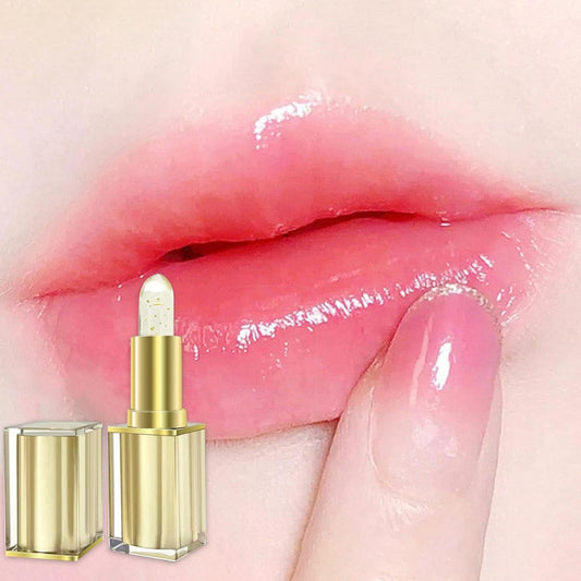 Color Changing Lipstick,Transferproof Color Changing Lipstick,Gold Crystal Ph Lipstick Color Changing,Mood Lipstick Color Changing Long Lasting 24 Hours Moisturizing Glossy Shine Lip Gloss For Women