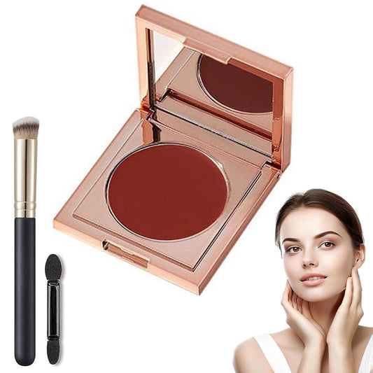 Colored Clay CC Undereye Corrector, Under Eye Concealer,CC Undereye Corrector, Color Corrector for Dark Circles,Under Eye Hydrating Concealer for Women,CC Undereye Corrector with Brush for Women,Red