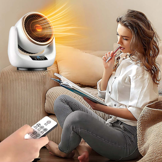 Compact Desktop Heater With Swing Function & Remote Control, Personal Space Heater For Home Office Use With Adjustable Heat Direction,Heating And Heaters Winter Warming Home Small Office